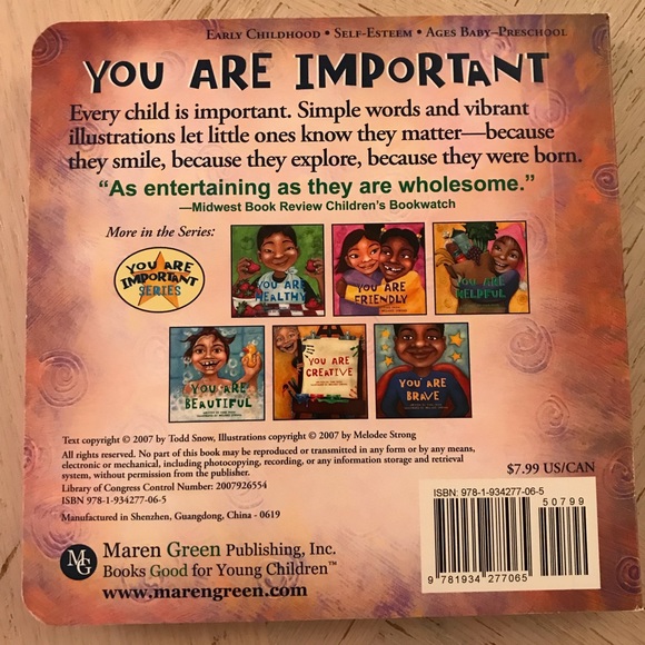 You Are Important - Childrens Book - Picture 5 of 11